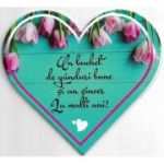 Un buchet de ganduri bune si un sincer La multi ani!-magnet