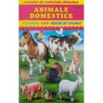Animale domestice. Complet de materiale didactice. Placardă. Loto. Desene de colorat