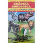 Grădina zoologică. Complet de materiale didactice. Placardă. Loto. Desene de colorat