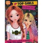 Top Girls Fashion. Carte de colorat cu abțibilduri