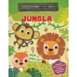 Jungla. Carte de colorat reutilizabilă cu apă