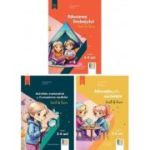 Set 3 caiete de lucru. Grădiniță. 3-4 ani. Educarea limbajului+Activitate matematică și Cunoașterea mediului+Educație pentru societate