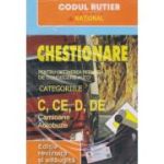 Chestionare pentru obținerea permisului de conducere categoriile C, CE, D, DE. Camioane și autobuze. 2025
