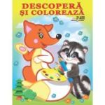 Descoperă și colorează. Animale de pădure
