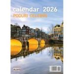 Calendar de perete 2026 cu 12 file. Poduri celebre