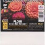 Calendar de birou 2026. Flori
