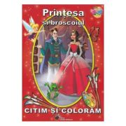 Prințesa și broscoiul. Citim și colorăm