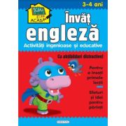 Învăț engleza. Activități ingenioase și educative. Cu abțibilduri distractive. 3-4 ani