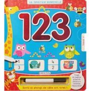 123. Să învățăm numerele. Scrii și ștergi de câte ori vrei!