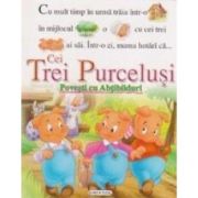 Cei trei purceluși. Carte cu abțibilduri