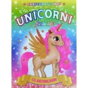 Unicorni fantastici. Carte de colorat cu abțibilduri