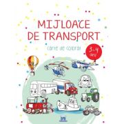 Mijloace de transport. Carte de colorat. 3-4 ani