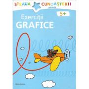 Exerciții grafice. 5+. albastru