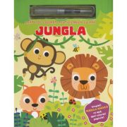 Jungla. Carte de colorat reutilizabilă cu apă