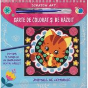 Animale de companie. Carte de colorat şi răzuit