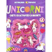 Unicorni. Abțibilduri pufoase. Carte cu activități și machete
