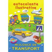 Mijloace de transport. Autocolante ilustrative