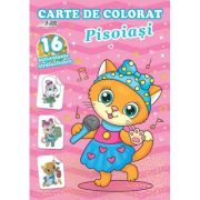 Pisoiași. Carte de colorat. 16 autocolante strălucitoare