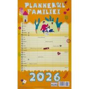Calendar de perete 2026 cu 12 file. Plannerul familiei