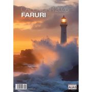 Calendar de perete 2026 cu 12 file. Faruri