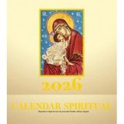Calendar de perete 2026 cu 12 file. Spiritual cu icoane