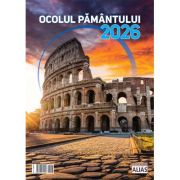 Calendar de perete 2026 cu 12 file. Ocolul pământului
