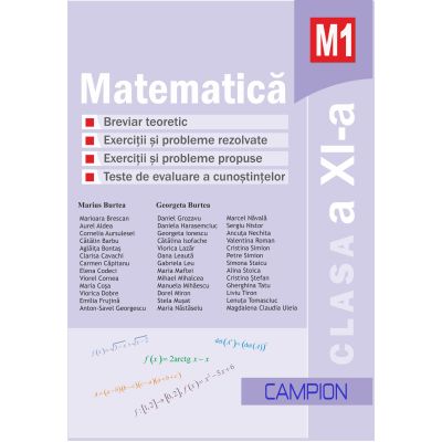 Matematică M1. Clasa a XI-a. Culegere