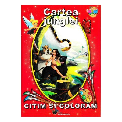 Cartea junglei. Citim și colorăm