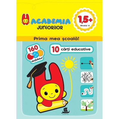 ACADEMIA JUNIORILOR. SET 10 CARTI EDUCATIVE. NIVEL A 1, 5+