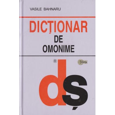 DICTIONAR DE OMONIME