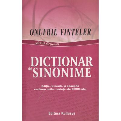DICTIONAR DE SINONIME