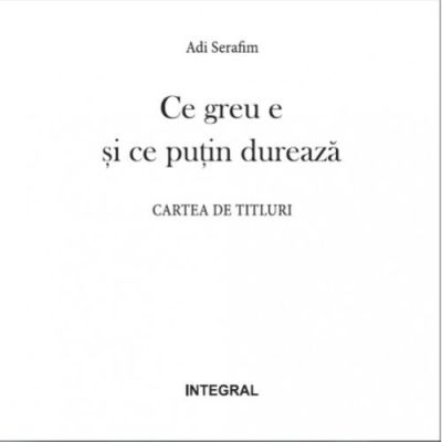 CE GREU E SI CE PUTIN DUREAZA