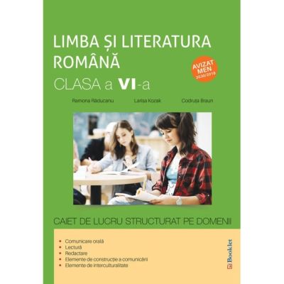 LIMBA ȘI LITERATURA ROMÂNĂ. Caiet de lucru structurat pe domenii. Clasa a VI-a
