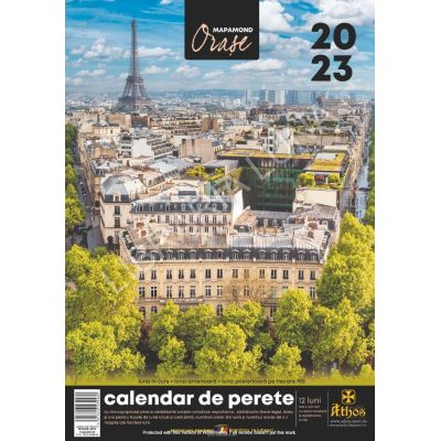 CALENDAR 13 FILE 2023. ORAȘE. Mapamond