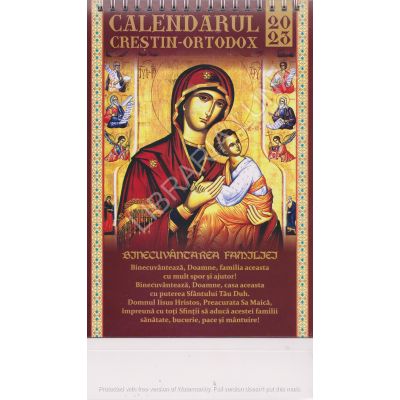 CALENDAR Creștin-Ortodox 2023 de birou