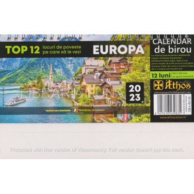 CALENDAR 2023 de birou. EUROPA