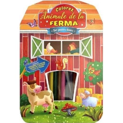 Set pentru desen. Colorez animale de la fermă