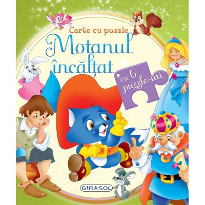Motanul încălțat. Carte cu 6 puzzle-uri