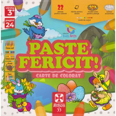 PAȘTE FERICIT! Carte de colorat