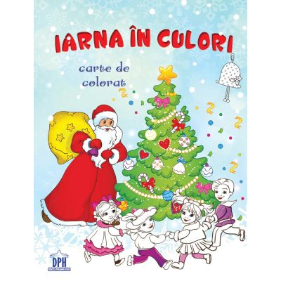 Iarna în culori. Carte de colorat