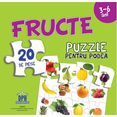 Fructe. Puzzle pentru podea
