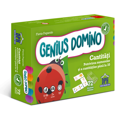 Cantități. Potrivirea numerelor și a cantităților până la 10. Genius Domino