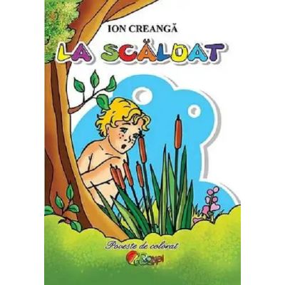 La scăldat. Carte de colorat