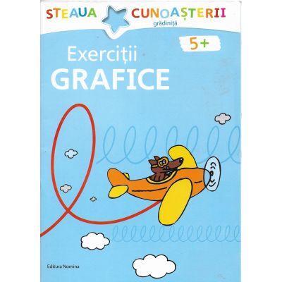 Exerciții grafice. 5+. albastru