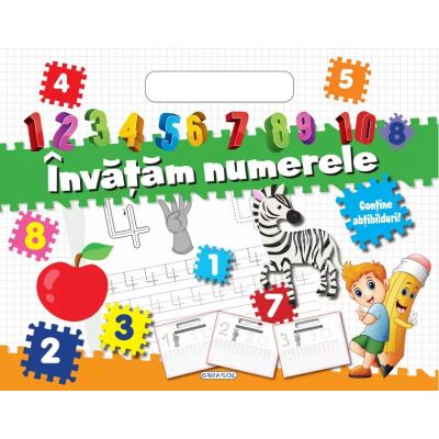 Învățăm numerele. Bloc cu abțibilduri