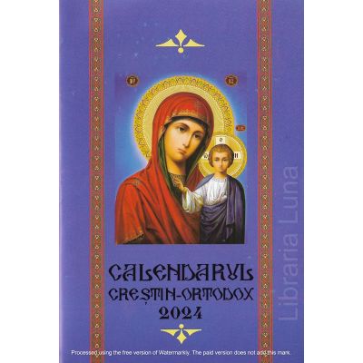 CALENDAR Creștin-Ortodox 2024 format cărticică