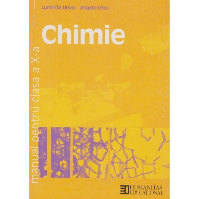 CHIMIE. Manual. Clasa a X-a