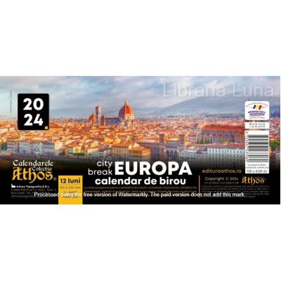 CALENDAR DE BIROU 2024. EUROPA. City Break