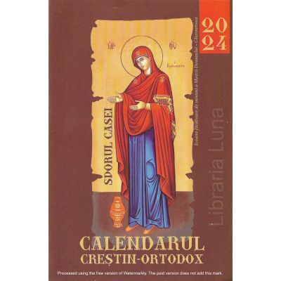 CALENDAR Creștin-Ortodox 2024 format cărticică