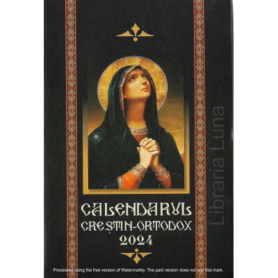 CALENDAR Creștin-Ortodox 2024 format cărticică